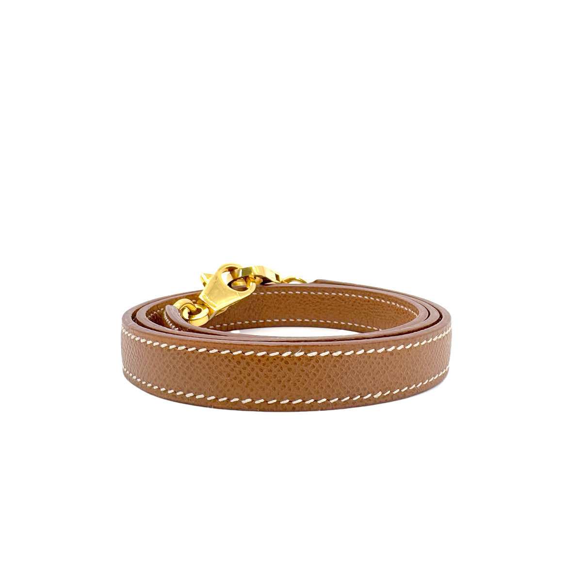 HERMES KELLY BOLIDE GOLD COURCHEVEL SHOULDER STRAP GHW 90291309