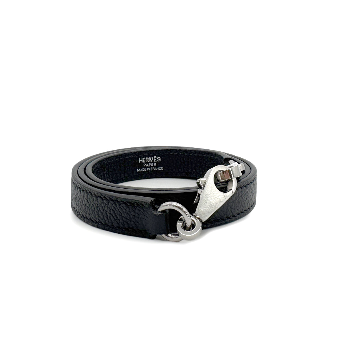 HERMES KELLY BOLIDE BLACK TAURILLON CLEMENCE SHOULDER STRAP SHW 90291312