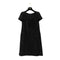 CHANEL VINTAGE SHORT SLEEVE DRESS SEQUINS BLACK NYLON 38 00C RTW 90291315 - PURPOSE