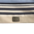 CHANEL VINTAGE MULTI COLOR STRIPE T-SHIRT LOGO PLATE BLUE GRAY NYLON 40 00C RTW 90291316 - PURPOSE