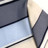 CHANEL VINTAGE MULTI COLOR STRIPE T-SHIRT LOGO PLATE BLUE GRAY NYLON 40 00C RTW 90291316 - PURPOSE