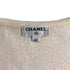 CHANEL SHORT SLEEVE TOPS COCOMARK ROSE SEQUINS IVORY WOOL 40 P56 RTW 90291317