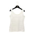 CHANEL SLEEVELESS KNIT TOPS WHITE NYLON 42 97P RTW 90291319