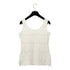 CHANEL SLEEVELESS KNIT TOPS WHITE NYLON 42 97P RTW 90291319