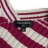 CHANEL TOPS LOGO BORDER 31 RUE CAMBON PINK IVORY SILK 38 P60 RTW 90291320
