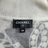 CHANEL COCOMARK LONG SLEEVE KNIT TOPS BLACK WHITE CASHMERE 38 P74 RTW 90291321