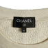 CHANEL SWEATSHIRT TOPS LOGO 31 RUE CAMBON FLOWER MOTIF IVORY BLACK COTTON M P64 RTW 90291322