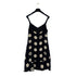 CHANEL VINTAGE POLKA DOT PATTERN SLEEVELESS DRESS COCOMARK BLACK SILK 38 97P RTW 90291324 - PURPOSE