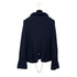 CHANEL KNIT JACKET CHAIN NAVY COTTON 36 P40 RTW 90291327