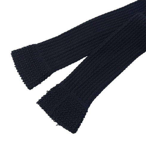 CHANEL KNIT JACKET CHAIN NAVY COTTON 36 P40 RTW 90291327