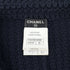 CHANEL KNIT JACKET CHAIN NAVY COTTON 36 P40 RTW 90291327