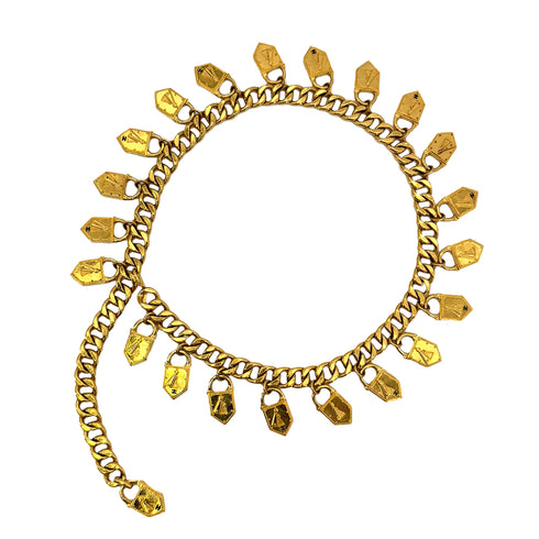 CHANEL VINTAGE CHAIN BELT COCOMARK GOLD ACCESSORY 26 90291336 - PURPOSE