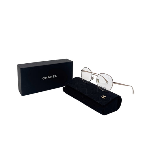 CHANEL GLASSES LOGO COCOMARK ROSE GOLD EYEWEAR 90291340 - PURPOSE