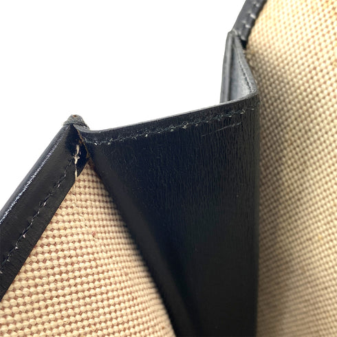 HERMES JIGE GM BLACK BOXCALF CLUTCH BAG 〇O 90291368 - PURPOSE