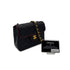 CHANEL VINTAGE MINI SQUARE 17 CHAIN SHOULDER BAG BLACK RED LAMB SKIN 90291370 - PURPOSE