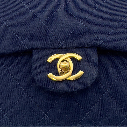 CHANEL VINTAGE MATELASSE CHAIN SHOULDER BAG NAVY COTTON 90291374 - PURPOSE