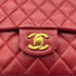 CHANEL VINTAGE CLASSIC FLAP MEDIUM CHAIN SHOULDER BAG RED LAMB SKIN 90291376 - PURPOSE