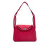 HERMES LINDY 26 ROSE EXTREME TAURILLON CLEMENCE SHOULDER BAG Y PALLADIUM HARDWARE 90291457 - PURPOSE