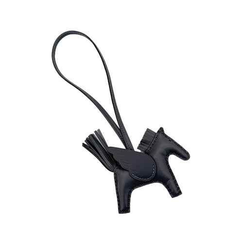 HERMES BAG CHARM RODEO PEGASUS PM ARDOISE AGNEAU MILO W 90291458 - PURPOSE