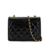 CHANEL VINTAGE MATELASSE CHAIN SHOULDER BAG BLACK LIZARD 90291459 - PURPOSE