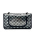 CHANEL VINTAGE TURN LOCK STAR LEACE CHAIN TOTE BAG CLEAR BLACK VINYL 90291463 - PURPOSE
