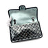 CHANEL VINTAGE TURN LOCK STAR LEACE CHAIN TOTE BAG CLEAR BLACK VINYL 90291463 - PURPOSE