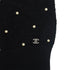 CHANEL KNIT LONG SLEEVE TOPS FAUX PEARL BLACK MOHAIR 40 P50 RTW 90291464