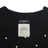 CHANEL KNIT LONG SLEEVE TOPS FAUX PEARL BLACK MOHAIR 40 P50 RTW 90291464