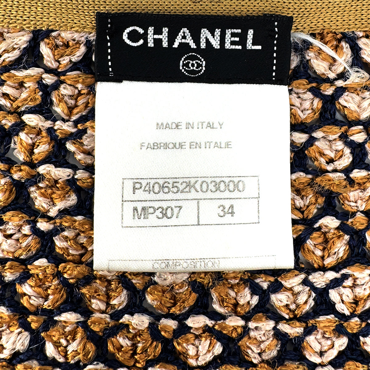 CHANEL COCO BUTTON CARDIGAN 2011 S/S COLLECTION BY KARL LAGERFELD CHAMPAGNE GOLD LAYON 34 P40 RTW 90291466