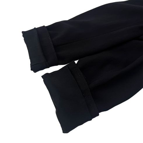 CHANEL VINTAGE SUIT JACKET SKIRT SET LOGO BUTTON NAVY WOOL 40 97P RTW 90291468