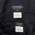 CHANEL VINTAGE SUIT JACKET SKIRT SET LOGO BUTTON NAVY WOOL 40 97P RTW 90291468