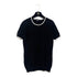 CHANEL SHORT SLEEVE TOPS COCOMARK BICOLOR BLACK WHITE COTTON 42 RTW 90291469