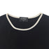 CHANEL SHORT SLEEVE TOPS COCOMARK BICOLOR BLACK WHITE COTTON 42 RTW 90291469