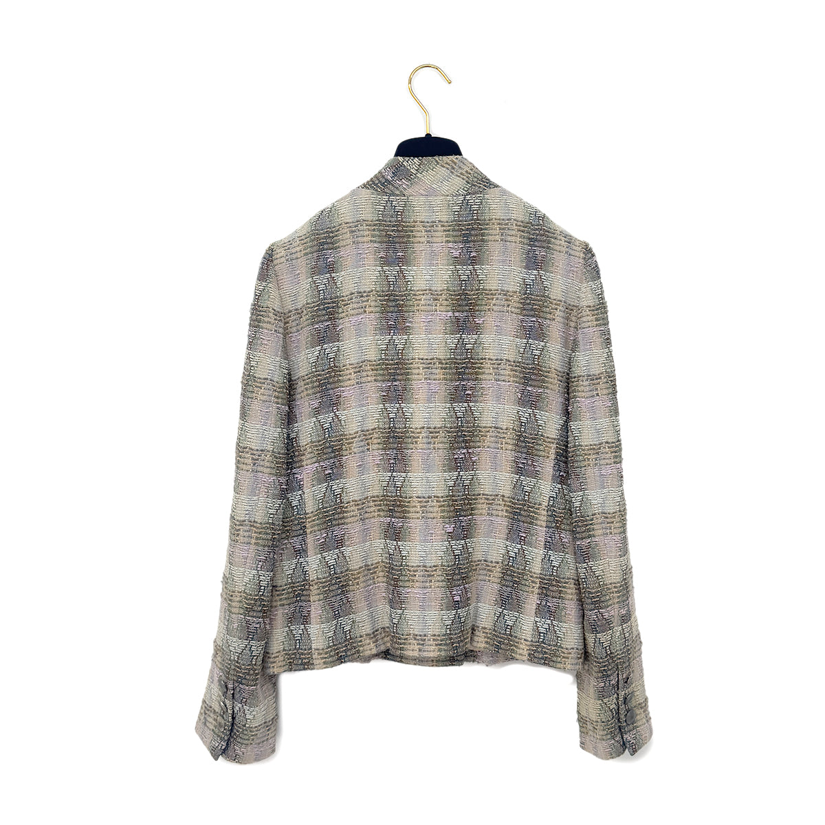 CHANEL COCO BUTTON TWEED JACKET MULTI COLOR WOOL 40 98P RTW 90291471