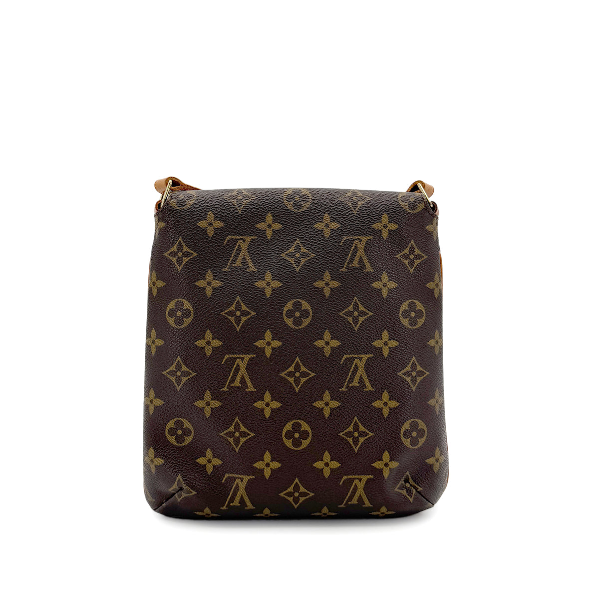 LOUIS VUITTON MONOGRAM MUSETTE SALSA SHORT SHOULDER BAG BROWN M51258 90291863