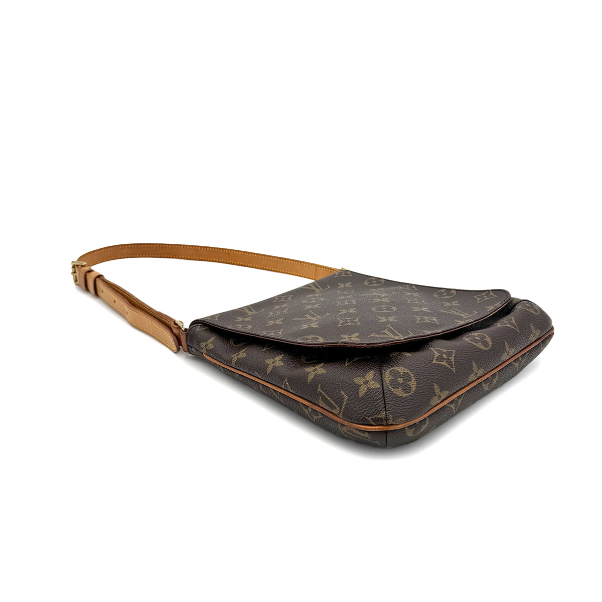 LOUIS VUITTON MONOGRAM MUSETTE SALSA SHORT SHOULDER BAG BROWN M51258 90291863