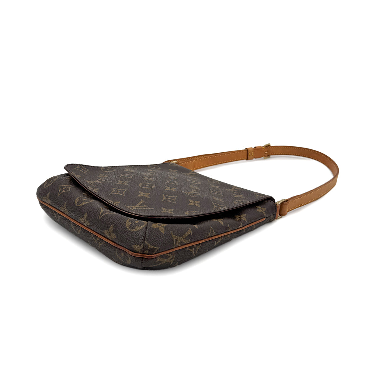 LOUIS VUITTON MONOGRAM MUSETTE SALSA SHORT SHOULDER BAG BROWN M51258 90291863