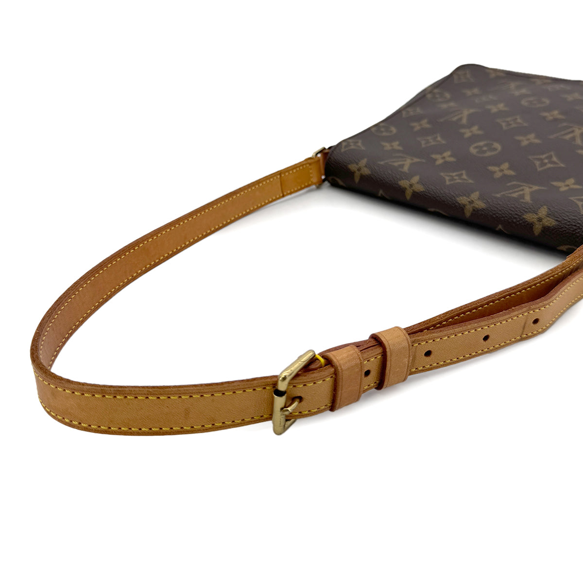 LOUIS VUITTON MONOGRAM MUSETTE SALSA SHORT SHOULDER BAG BROWN M51258 90291863