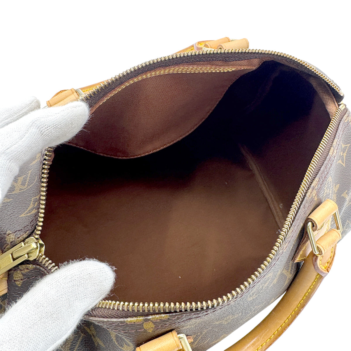 LOUIS VUITTON MONOGRAM SPEEDY 30 HAND BAG BROWN MONOGRAM CANVAS M41526 90291864