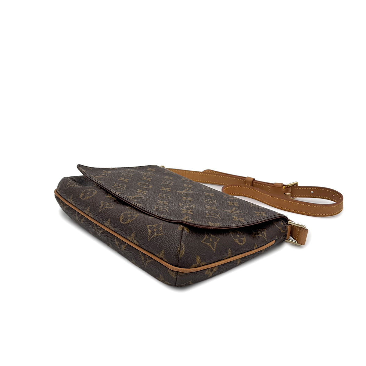 LOUIS VUITTON MONOGRAM MUSETTE TANGO SHORT SHOULDER BAG BROWN MONOGRAM CANVAS M51257 90291865
