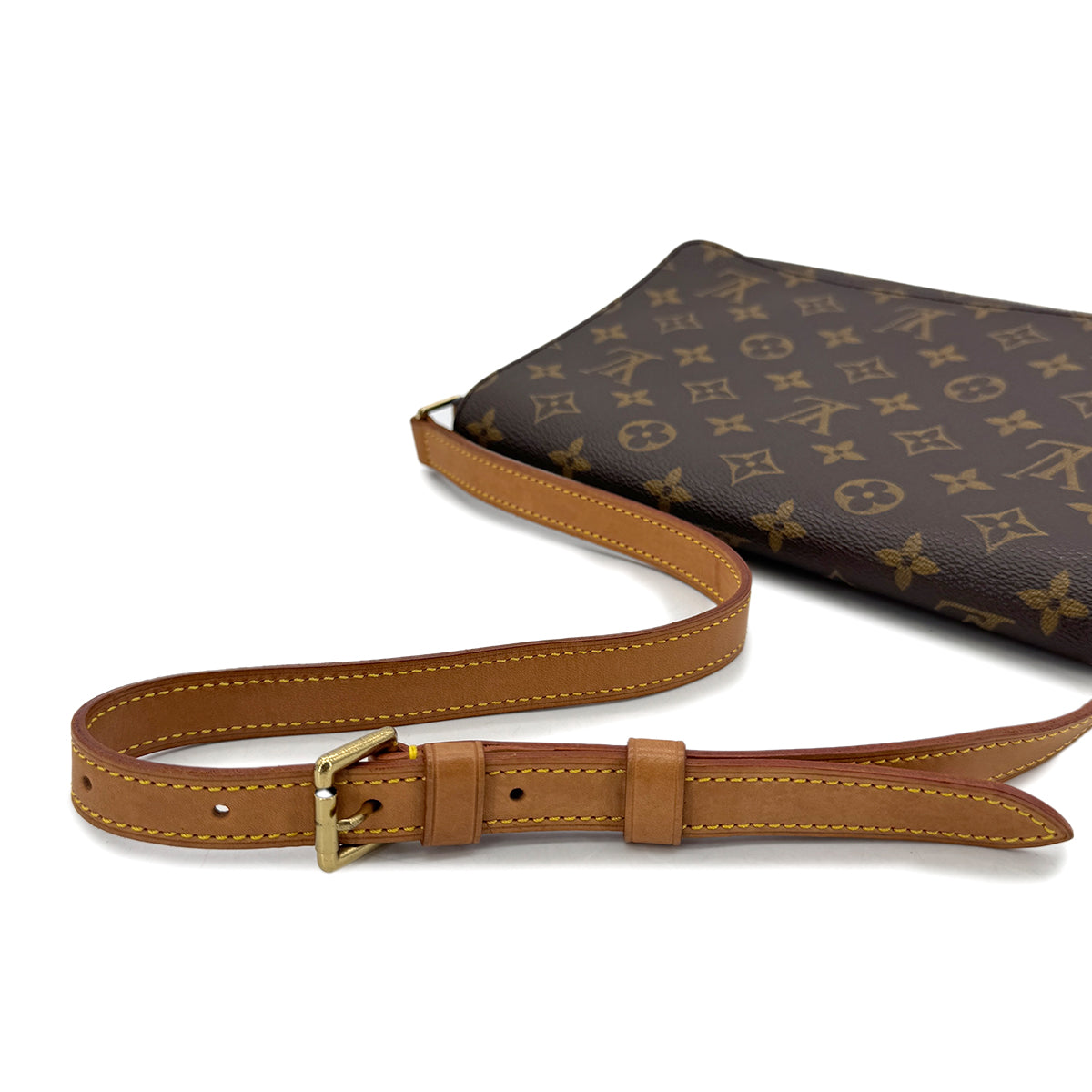 LOUIS VUITTON MONOGRAM MUSETTE TANGO SHORT SHOULDER BAG BROWN MONOGRAM CANVAS M51257 90291865