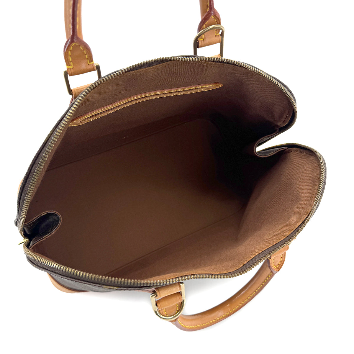 LOUIS VUITTON MONOGRAM ALMA HAND BAG BROWN MONOGRAM CANVAS M51130 90291868