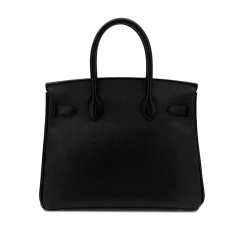 HERMES BIRKIN 30 BLACK VEAU EPSOM HAND BAG □O SHW 90291874 - PURPOSE