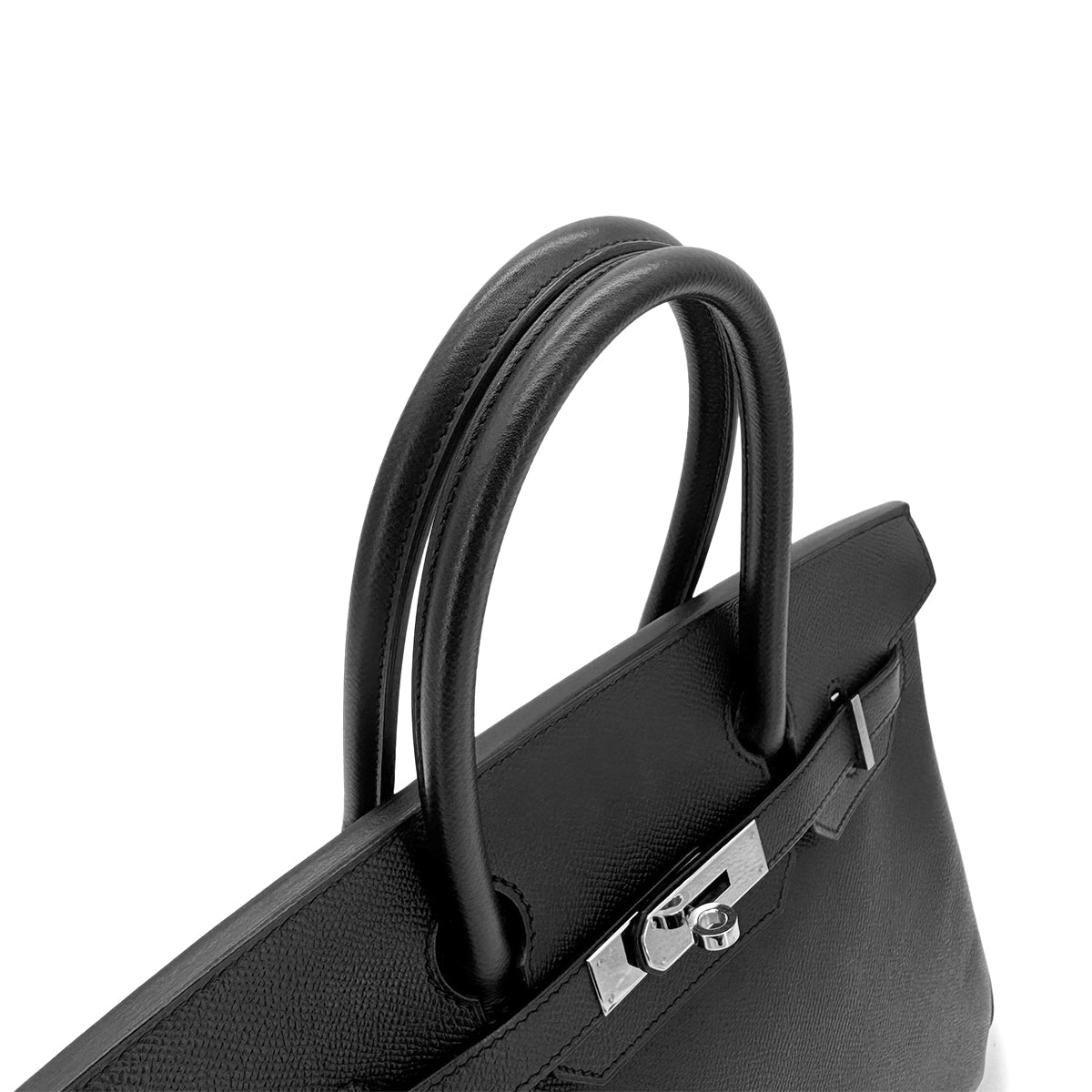 HERMES BIRKIN 30 BLACK VEAU EPSOM HAND BAG □O SHW 90291874