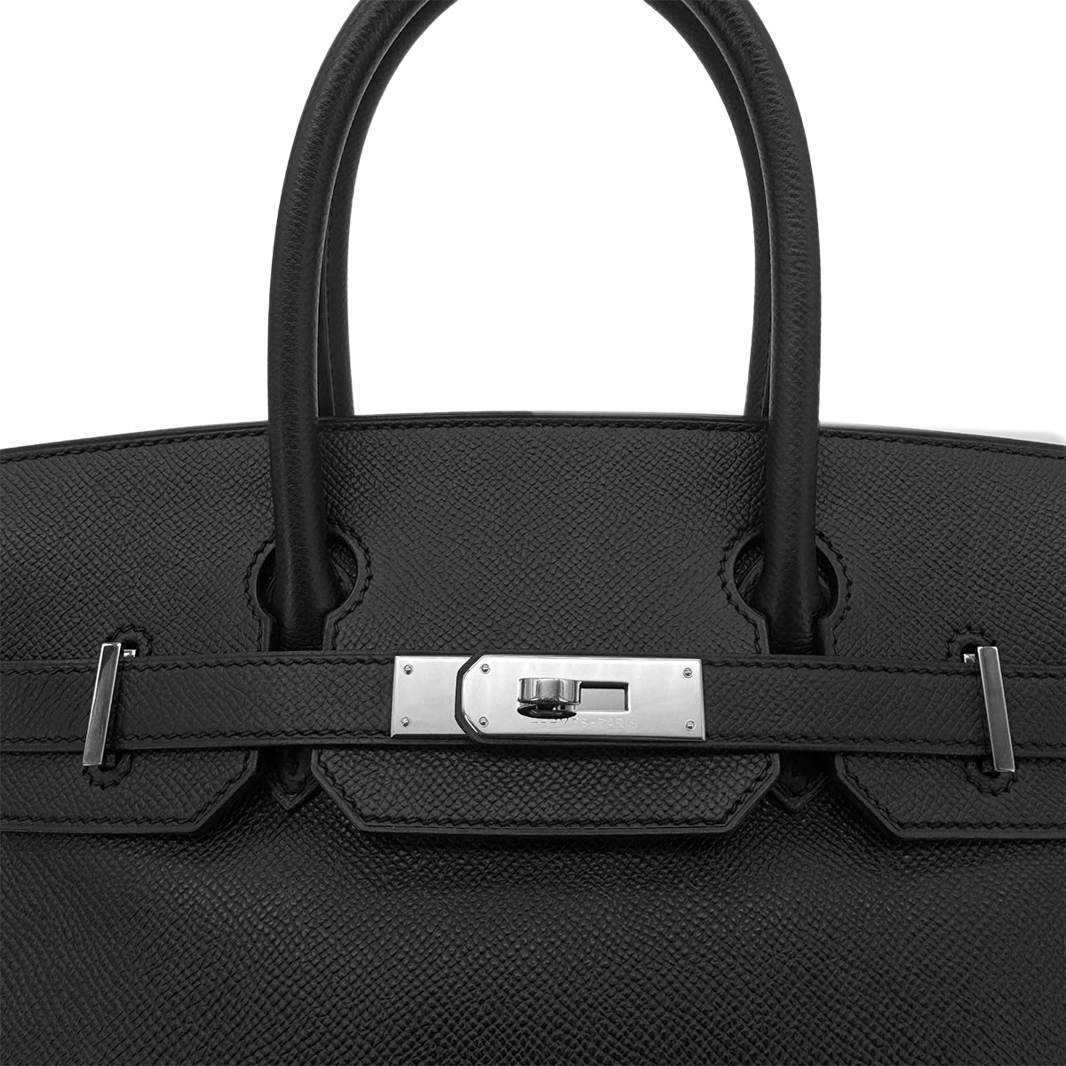 HERMES BIRKIN 30 BLACK VEAU EPSOM HAND BAG □O SHW 90291874