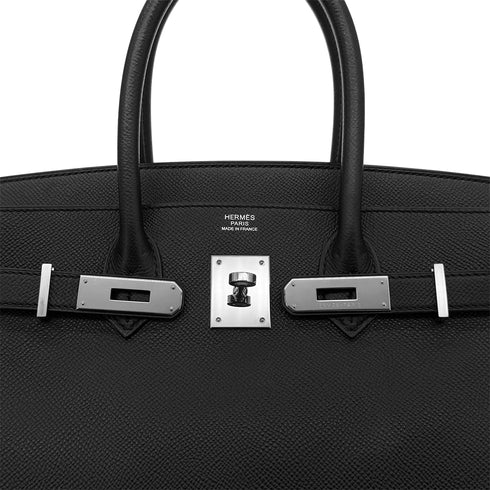 HERMES BIRKIN 30 BLACK VEAU EPSOM HAND BAG □O SHW 90291874 - PURPOSE