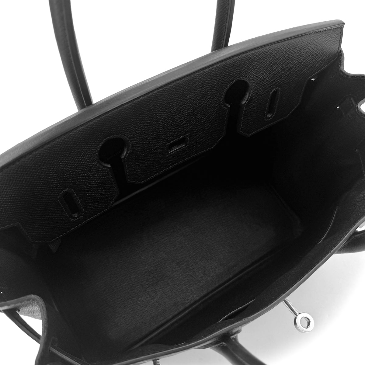 HERMES BIRKIN 30 BLACK VEAU EPSOM HAND BAG □O SHW 90291874