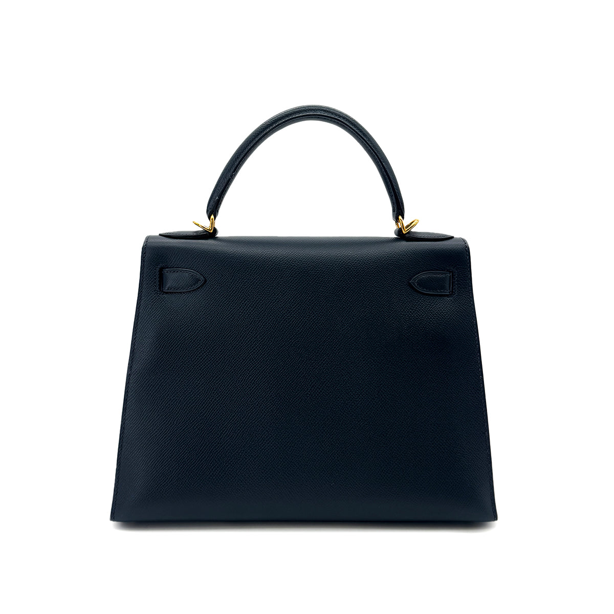 HERMES KELLY 28 SELLIER BLUE MARINE COUCHEVEL HAND SHOULDER BAG □D GHW 90291875