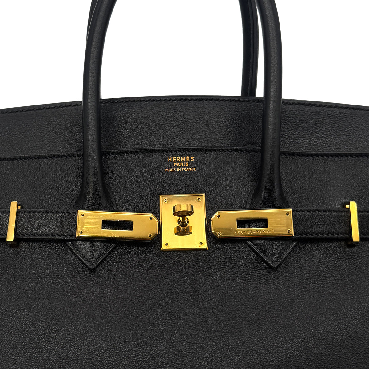 HERMES BIRKIN 35 BLACK VEAU GULLIVER HAND BAG □A GHW 90291876