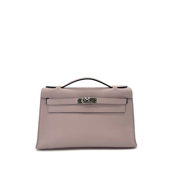 HERMES KELLY POCHETTE MINI SELLIER GLYCINE SWIFT HAND BAG T 90291878 - PURPOSE